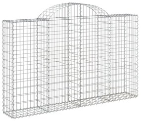 3 db íves horganyzott vas gabion kosár 200x30x120/140 cm