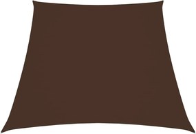 vidaXL barna trapéz alakú oxford-szövet napvitorla 2/4 x 3 m