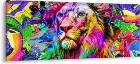 Kép - Oroszlán 3D-s képe (120x50 cm)