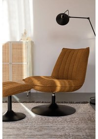 Okkersárga buklé fotel Jax – White Label