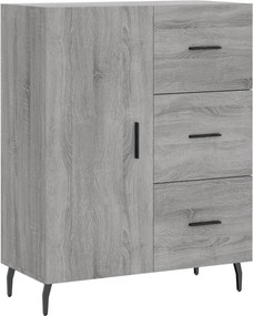 vidaXL szürke sonoma színű szerelt fa tálalószekrény 69,5 x 34 x 90 cm