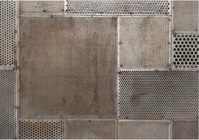Design fotótapéta Flizelin falra Metál minták 208x146 Ragasztó