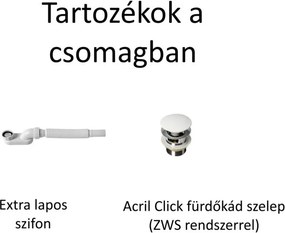Aura szabadonálló kád_75x170_Cream/Blanco Mate