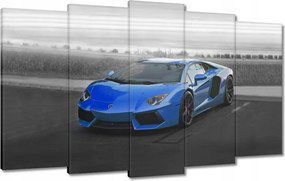 Vászonkép 100x60 Kék sportautó