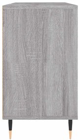 szürke sonoma színű szerelt fa mosdószekrény 80 x 33 x 60 cm
