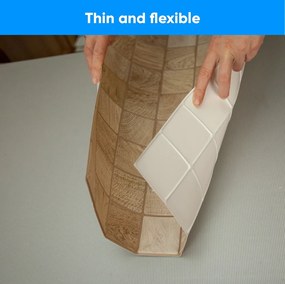 3D PVC falpanel Drapp fakocka mintás