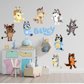 Textil falmatrica "Bluey 2"