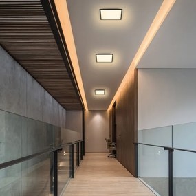 Brilagi - LED Dimmelhető lámpa SLIMFRAME LED/25W/230V 30x30 cm fekete + távirányító