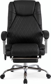 Forgószék masszírozó funkcióval, fűthető funkcióval, fekete színben. GIORGIO