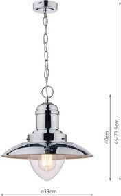 Laura Ashley Corbridge 3727704-Q Függőlámpa 1x40W/E27 IP20