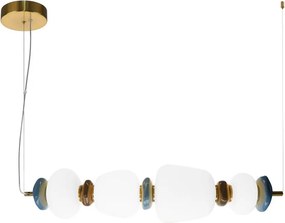 Italux modern függeszték evans opál átlátszó arany itxpnd-94981-4a-gd