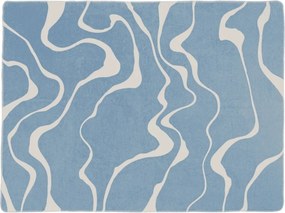 Kék-krémszínű takaró 150x200 cm Felu – noo.ma