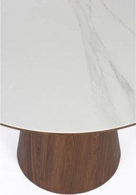 Kerek étkezőasztal kő asztallappal ø 115 cm Almira – White Label