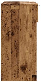 konzolasztal Régi fa 90x36x75 cm Gépelt fa