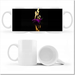 Fényképes bögre Lila tűz paprika