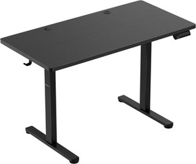 Elektromos íróasztal 72-118 cm állítható, LED panel, 120×60 cm, fekete