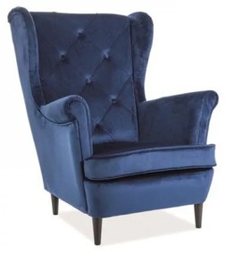Lady Velvet fotel kék