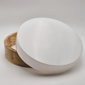 Fürdőszobai mennyezeti lámpa OAK 3xE27/15W/230V tölgy, átm. 37 cm IP54