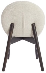 Krémszínű kárpitozott étkezőfotel szett 2 db-os Sinosa – Light &amp; Living