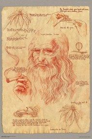 Plakát Leonardo Smoking Pot, Leonardo Da Vinci