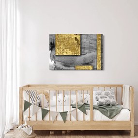 Kép - Arany négyzetek N⁰2 (90x60 cm)