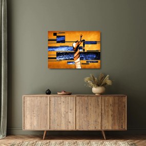 Egy absztrakt festmény képe (üvegen) (70x50 cm)
