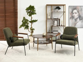 Fotel Elba (zöld + dió). 1110002
