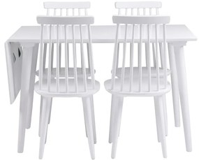 Lotte Leaf fehér étkezőasztal, 120 x 80 cm - Rowico