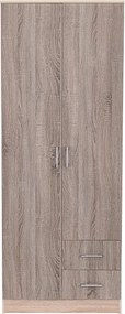 Miami gardróbszekrény 80x205 cm yorki tölgy-sonoma tölgy