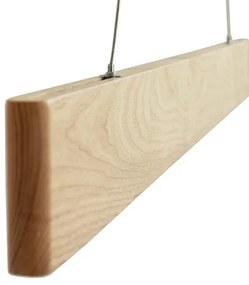 LED Csillár zsinóron LED/22W/230V 4000K 120 cm kőris/tömör fa