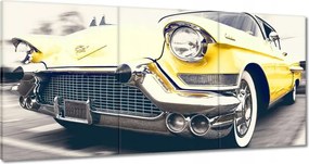 Vászonkép 120x60 Sárga Cadillac