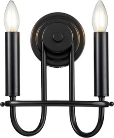 Kichler Capitol Hill KL-CAPITOL-HILL2-BLK Fali lámpa 2x40 W/E14
