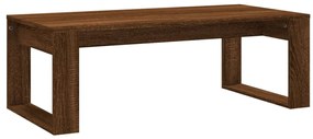 Barna tölgyszínű szerelt fa dohányzóasztal 102x50x35 cm