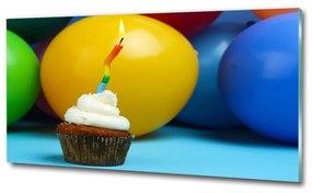 Fali üvegkép Születésnapját cupcake osh-85798820