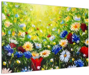 Vadvirágok képe (90x60 cm)