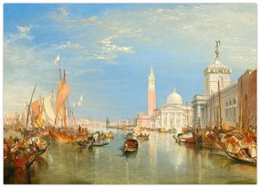 Kép - Joseph Mallord William Turner, Venice the Dogana and San Giorgio Maggiore, reprodukciók (70x50 cm)