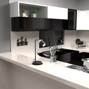 Asztali lámpa JOKER 1xGU10/25W/230V fekete/fényes króm