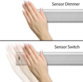 LED állítható aláépíthető lámpa s érzékelővel LED/9W/12/230V 4000K