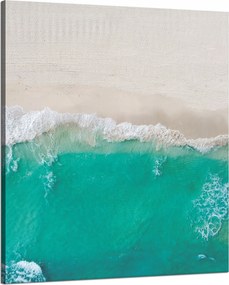 Vászonkép Hullámok Tengerpart Homok Víz 80x100 cm Ideális ajándék