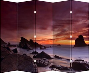 Paraván - Naplemente a tengerparton (210x170 cm)