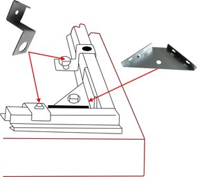 Rögzítő szett kerti szerszámtároló házakhoz