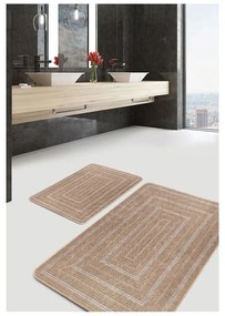 Barna fürdőszobai kilépő szett 2 db-os 60x100 cm – Mila Home