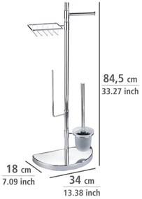 WENKO 196022500 - WC-központ SPACE MARVEL 34x84,5 cm ezüst/szatén