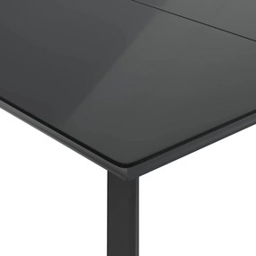3 részes szürke polyrattan kerti étkezőgarnitúra párnával