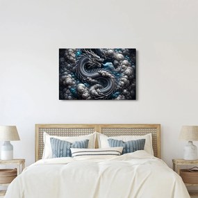 Kép – Sárkány a füstben (90x60 cm)