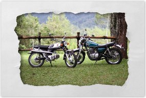 Poszterek 60x40 Klasszikus motorkerékpár Motor