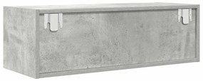 2 db betonszürke szerelt fa TV-szekrény 80x31x25,5 cm