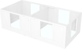 PawHut Kiskutya Whelping Box, Kiskutya Játszókerítéssel, 2 Szobás Tervezéssel, Ajtós Kutya Játszókerítés, Kiskutya Whelping Box Kisebb Kutyák Számára,
