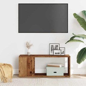 antik hatású szerelt fa TV-szekrény 80x24x32 cm