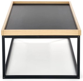 VENTUO LINEAR fekete dohányzóasztal